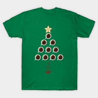 Coffee Christmas Tree T-Shirt